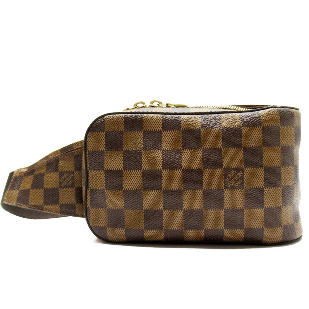 Louis Vuitton Sling Crossbody Bag Damier Canvas Crossbody Bag Ebene Brown Gold
